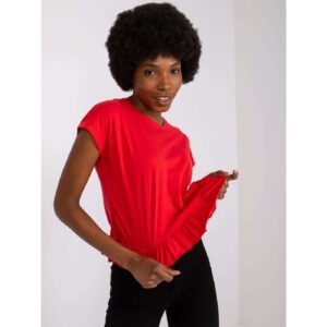 Red women's t-shirt with