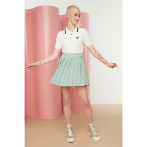 Trendyol Mint Pleated Skirt