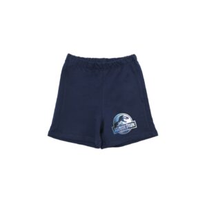 Trendyol Navy Blue Licensed Jurrasic World Printed Boy Knitted Shorts