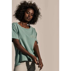 Turquoise t-shirt from ecological ecological