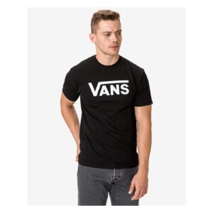 Černé pánské tričko s potiskem Vans -