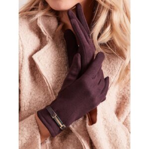 Classic brown women's gloves