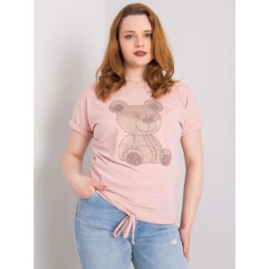 Dusty pink plus size blouse with