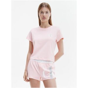 Světle růžové dámské pyžamo Calvin Klein