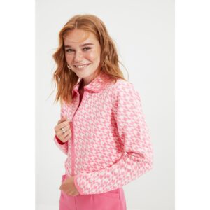 Trendyol Pink Collar Detailed Knitwear