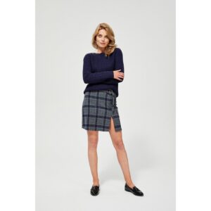 Knitted checked skirt