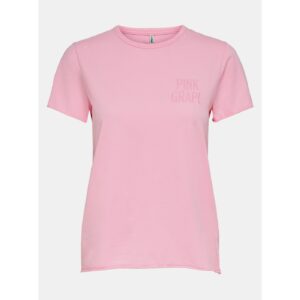 Růžové basic tričko ONLY Fruity -