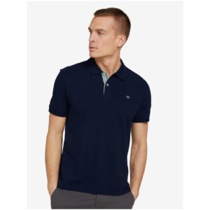 Tmavě modré pánské basic polo tričko Tom Tailor -