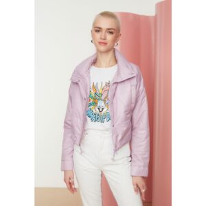 Trendyol Lilac Oversize Quilted
