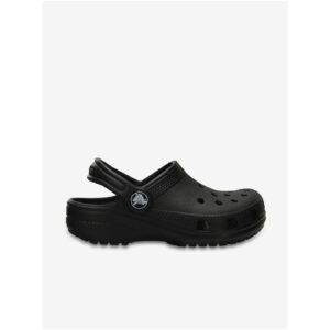 Černé dětské pantofle Crocs -