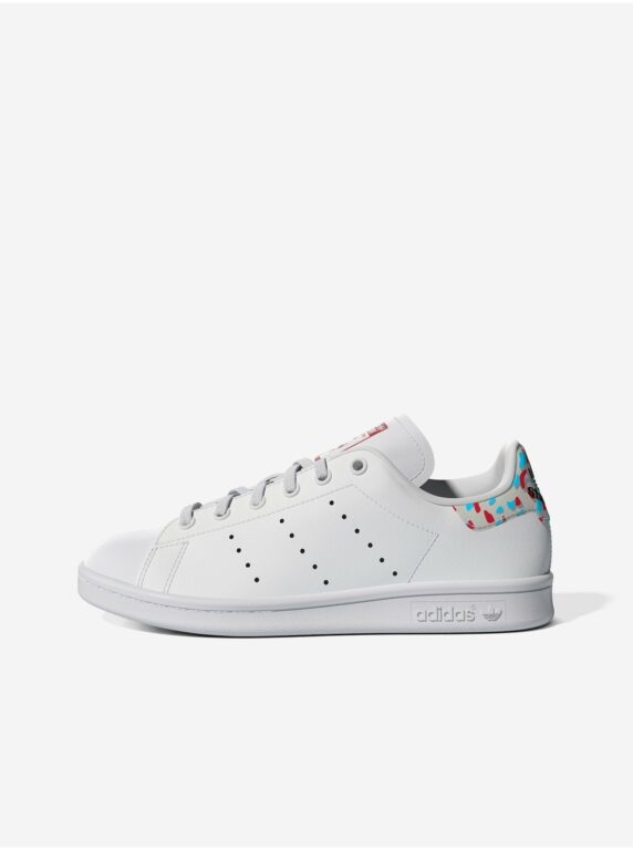Bílé dětské boty adidas Originals Stan