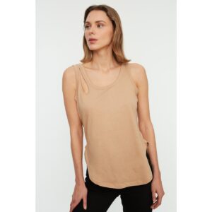 Trendyol Basic Knitted Blouse with Mink Cut