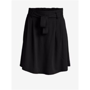 Černá krátká sukně se zavazováním VILA Vero -