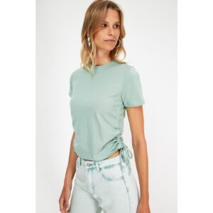 Trendyol Mint Pleated Basic Knitted