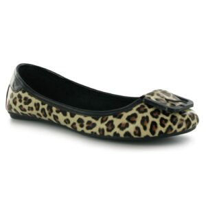 Golddigga Leopard Ballet Shoes