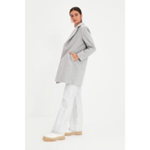 Trendyol Gray Front Buttoned Wool