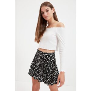 Trendyol Multicolored Skirt Look Ribbed Knitted Shorts &