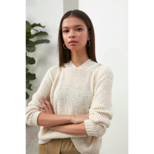 Trendyol Ecru Knitwear Sweater
