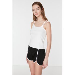 Trendyol White Asymmetric Collar Camisole Knitted