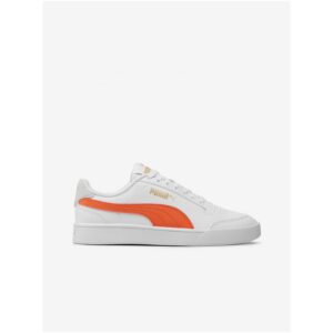 Oranžovo-bílé dětské tenisky Puma