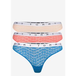3PACK women's thong Tommy Hilfiger multicolor