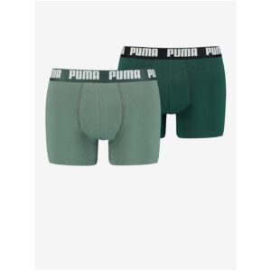 Sada dvou pánských boxerek v zelené barvě barvě Puma