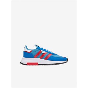Červeno-modré dětské kožené boty adidas Originals Retropy F2
