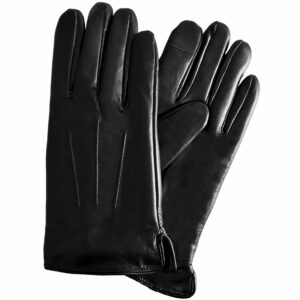Semiline Woman's Women Leather Antibacterial Gloves