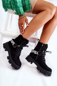 Suede High Boots With Warming