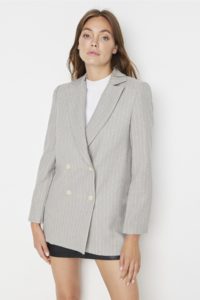 Trendyol Gray Blazer Jacket