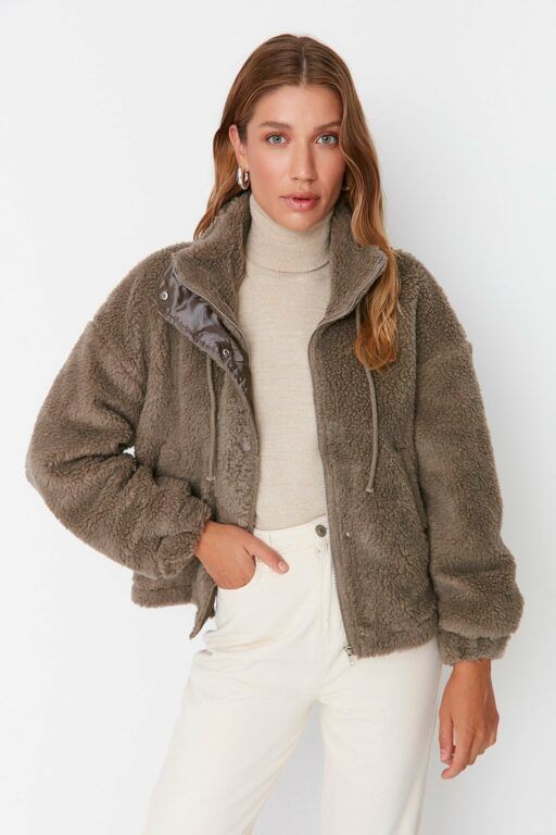 Trendyol Winter Jacket - Beige