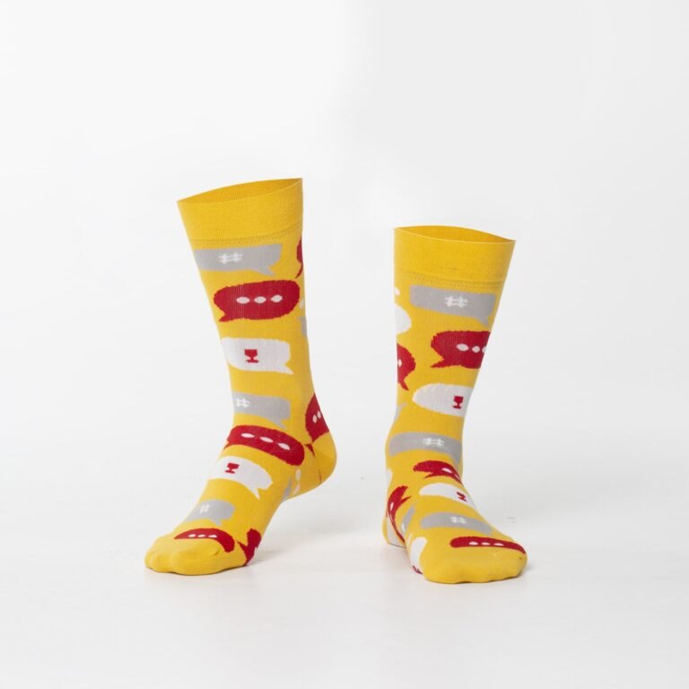 Žluté pánské ponožky ve