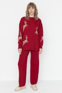 Trendyol Red Patterned Christmas Themed