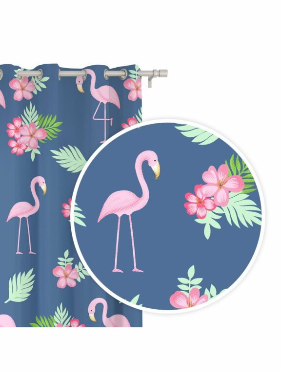 Edoti Curtain in flamingos