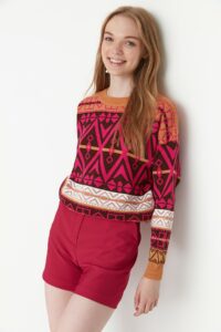 Trendyol Brown Patterned Knitwear