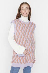 Trendyol Lilac Triangle Patterned