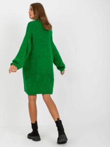 Dark green knitted dress RUE