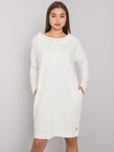 Ecru women's cotton dress
