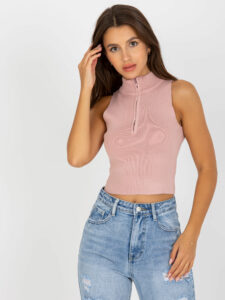 Women's pink knitted top