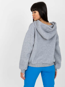 Basic gray melange sweatshirt