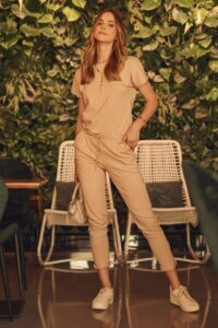 Jumpsuit with a beige
