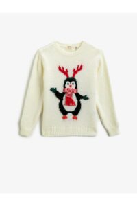 Koton Penguin Embroidered Sweater