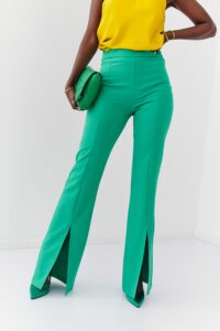Women's elegant green pants with