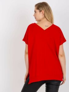 Red plus size everyday cotton