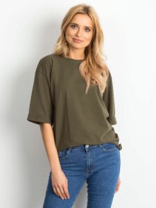 Ordinary cotton khaki blouse