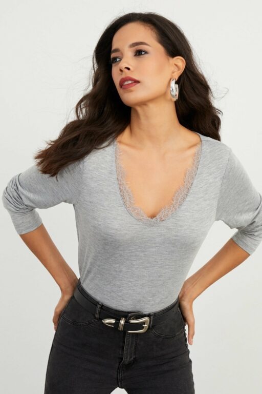 Cool & Sexy Blouse - Gray