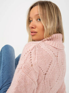 Light pink turtleneck sweater