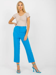 Blue women's trousers from the RUE PARIS