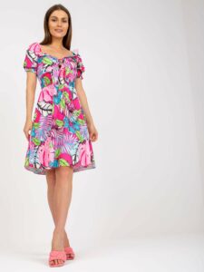 Pink Spanish summer dress with
