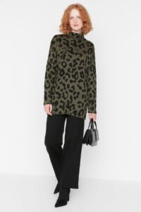 Trendyol Khaki Leopard Patterned